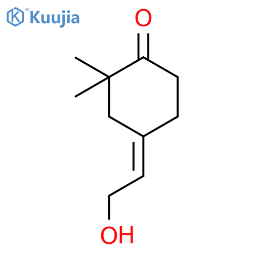 CYCLOHEXANONE, 4-(2-HYDROXYETHYLIDENE)-2,2-DIMETHYL-, (Z)- structure