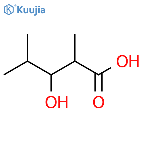 3-Hydroxy-2,4-dimethylpentanoic acid structure