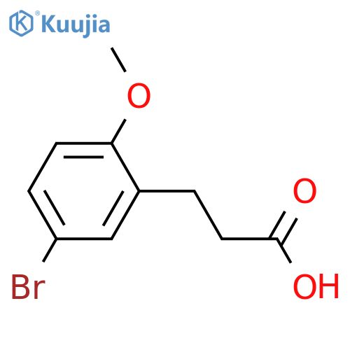 3-(5-bromo-2-methoxy-phenyl)propanoic acid structure