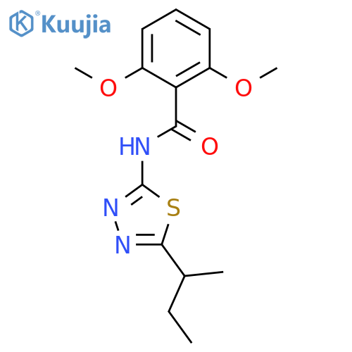 Benzamide, 2,6-dimethoxy-N-[5-(1-methylpropyl)-1,3,4-thiadiazol-2-yl]- structure