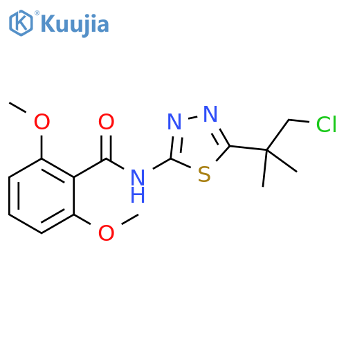 Benzamide, N-[5-(2-chloro-1,1-dimethylethyl)-1,3,4-thiadiazol-2-yl]-2,6-dimethoxy- structure