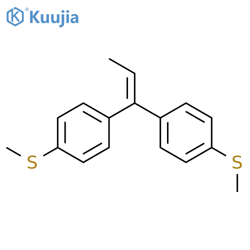 Benzene, 1,1'-(1-propenylidene)bis[4-(methylthio)- structure