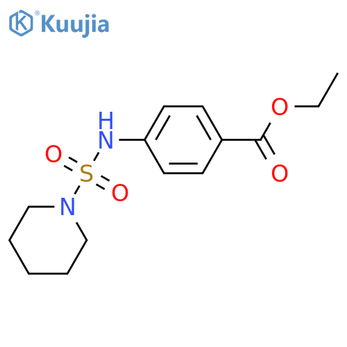 ethyl 4-(piperidine-1-sulfonyl)aminobenzoate structure