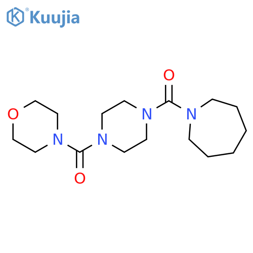 1-4-(morpholine-4-carbonyl)piperazine-1-carbonylazepane structure