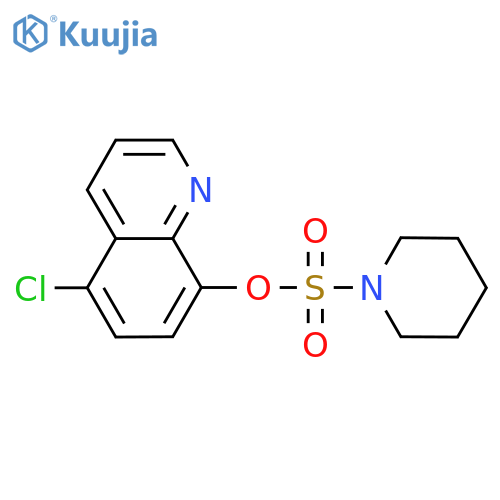 5-chloroquinolin-8-yl piperidine-1-sulfonate structure