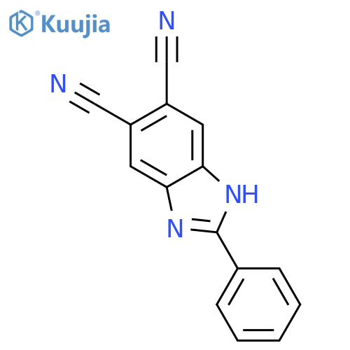 2-phenyl-1H-1,3-benzodiazole-5,6-dicarbonitrile structure