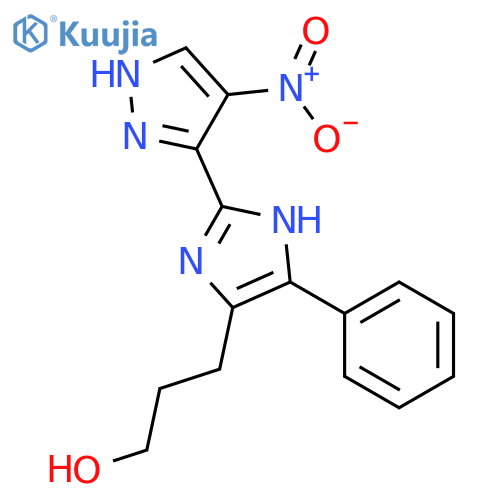1H-Imidazole-4-propanol, 2-(4-nitro-1H-pyrazol-3-yl)-5-phenyl- structure