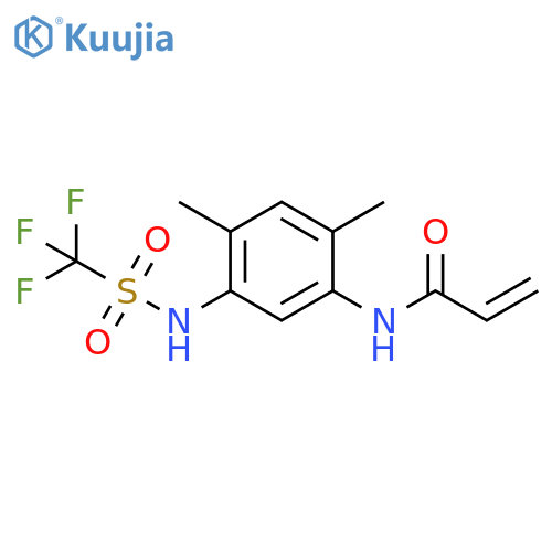 2-Propenamide, N-[2,4-dimethyl-5-[[(trifluoromethyl)sulfonyl]amino]phenyl]- structure