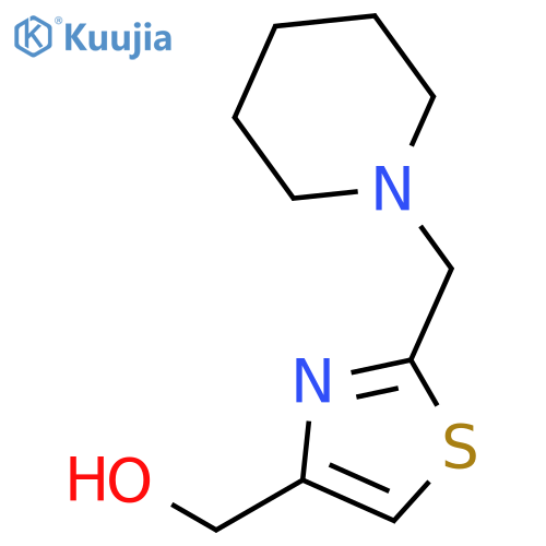 4-THIAZOLEMETHANOL, 2-(1-PIPERIDINYLMETHYL)- structure