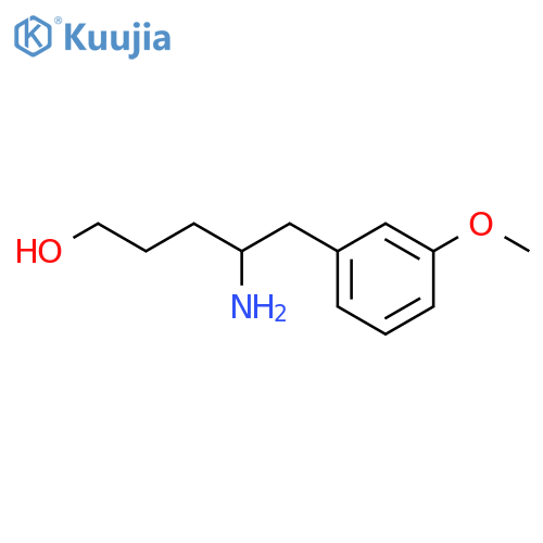 4-amino-5-(3-methoxyphenyl)pentan-1-ol structure