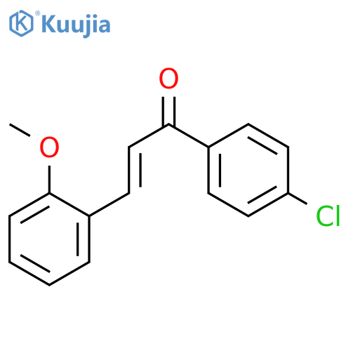 (2E)-1-(4-chlorophenyl)-3-(2-methoxyphenyl)prop-2-en-1-one structure
