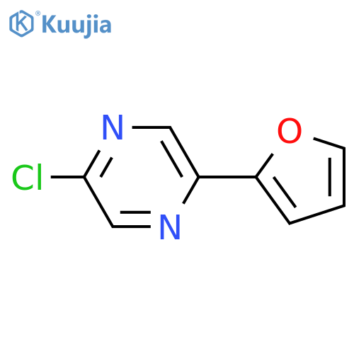 2-Chloro-5-(furan-2-yl)pyrazine structure