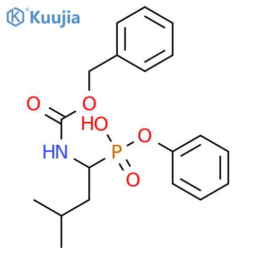Carbamic acid, [1-(hydroxyphenoxyphosphinyl)-3-methylbutyl]-,phenylmethyl ester structure