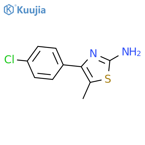 4-(4-Chlorophenyl)-5-methyl-1,3-thiazol-2-amine structure