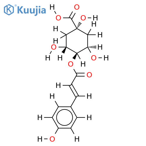 4-O-coumaroylquinic acid structure