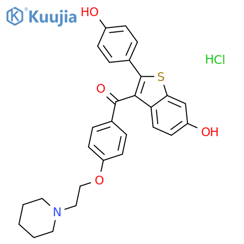 Raloxifene hydrochloride structure