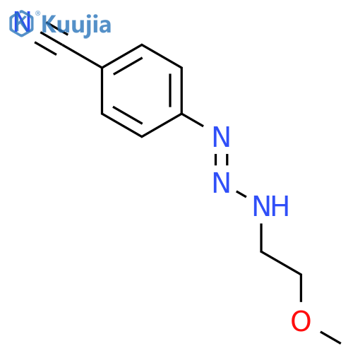 4-(2-(2-Methoxyethylimino)hydrazinyl)benzonitrile structure