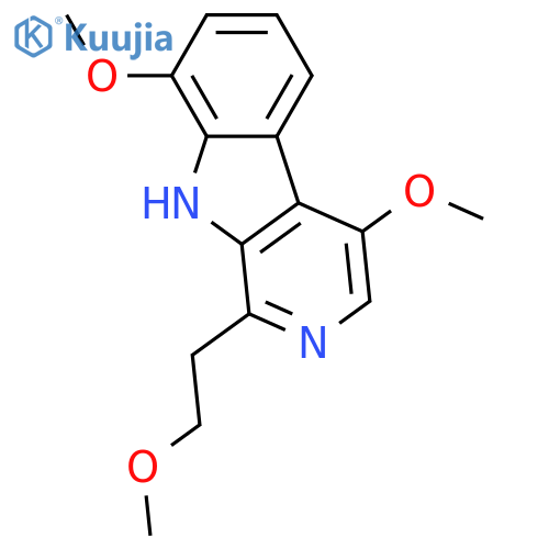 4,8-Dimethoxy-1-(2-methoxyethyl)-9H-pyrido[3,4-b]indole structure