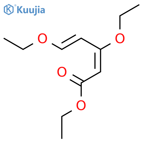 2,4-Pentadienoic acid, 3,5-diethoxy-, ethyl ester structure