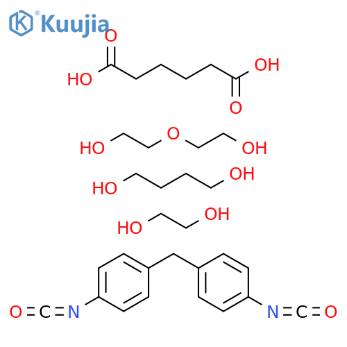 Hexandioic Acid,Polymer with 1,4-Butanediol,1,2-Ethanediol,1,2-Ethanediol,1,1,-Methylene-bis(4-isocyanatobenzene) and 2,2,-Oxybis(ethanol) structure