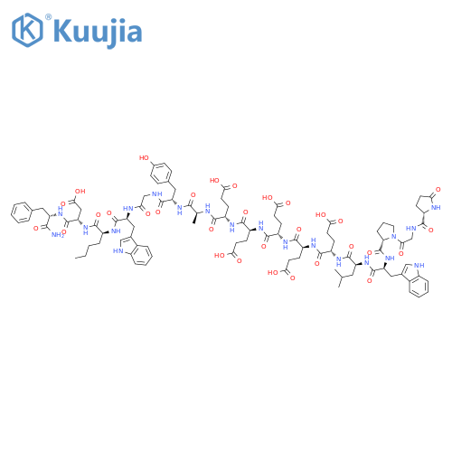 Gastrin heptadecapeptide, nle(15)- structure