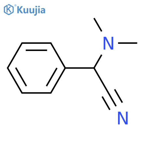 2-(dimethylamino)-2-phenylacetonitrile structure