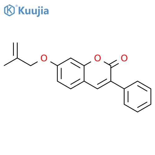 7-(2-methylprop-2-en-1-yl)oxy-3-phenyl-2H-chromen-2-one structure