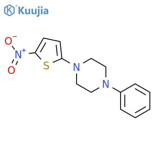 Piperazine, 1-(5-nitro-2-thienyl)-4-phenyl- structure