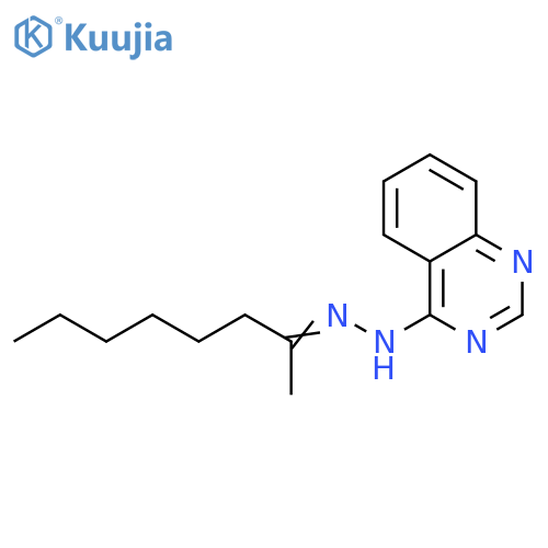 4(1H)-Quinazolinone, (1-methylheptylidene)hydrazone structure