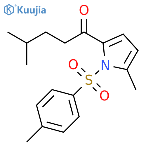 1-Pentanone, 4-methyl-1-[5-methyl-1-[(4-methylphenyl)sulfonyl]-1H-pyrrol-2-yl]- structure