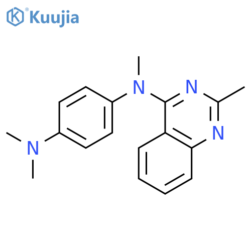 1,4-Benzenediamine, N,N,N'-trimethyl-N'-(2-methyl-4-quinazolinyl)- structure