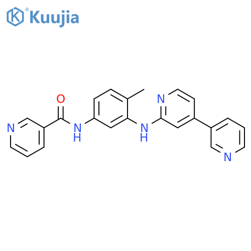 3-Pyridinecarboxamide, N-[3-([3,4'-bipyridin]-2'-ylamino)-4-methylphenyl]- structure