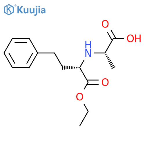 (+)-N-1-(S)-Ethoxycarbonxyl-3-phenylpropyl-L-alanine structure
