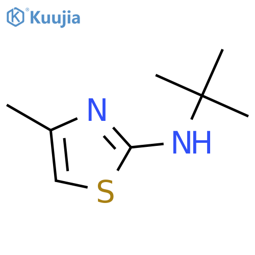 N-tert-butyl-4-methyl-1,3-thiazol-2-amine structure
