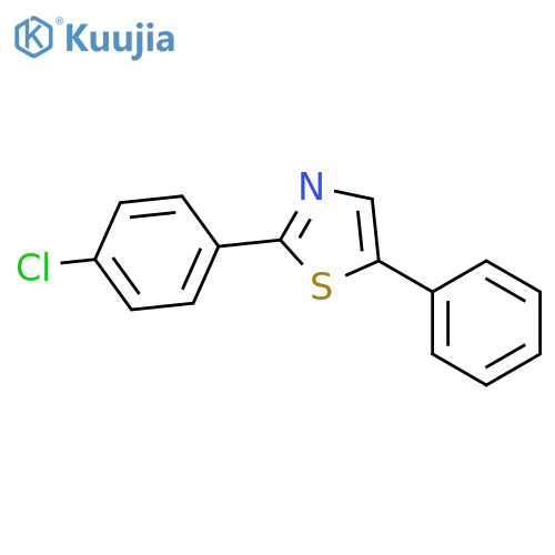 Thiazole, 2-(4-chlorophenyl)-5-phenyl- structure