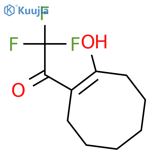 Ethanone, 2,2,2-trifluoro-1-(2-hydroxy-1-cycloocten-1-yl)- structure