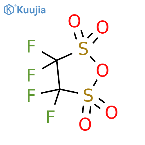 1,2,5-Oxadithiolane, 3,3,4,4-tetrafluoro-, 2,2,5,5-tetraoxide structure