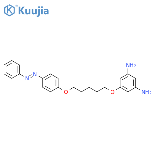 1,3-Benzenediamine, 5-[[5-[4-[(1E)-phenylazo]phenoxy]pentyl]oxy]- structure