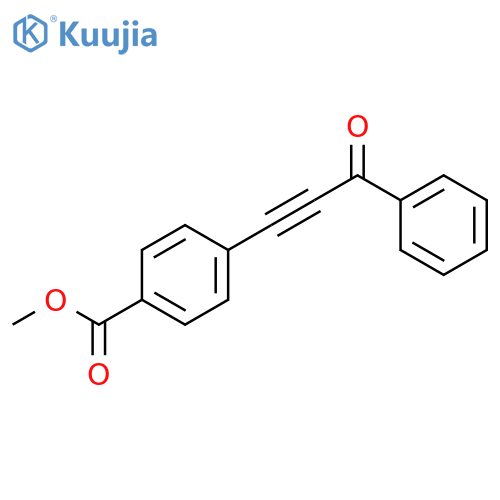 Benzoic acid, 4-(3-oxo-3-phenyl-1-propynyl)-, methyl ester structure