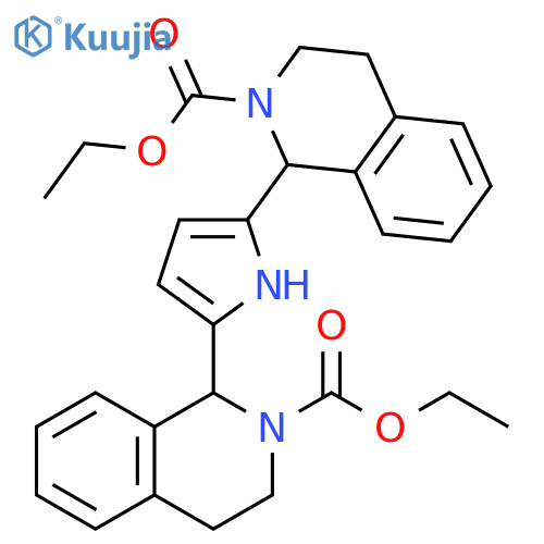 2(1H)-Isoquinolinecarboxylic acid, 1,1'-(1H-pyrrole-2,5-diyl)bis[3,4-dihydro-, diethyl ester (9CI) structure