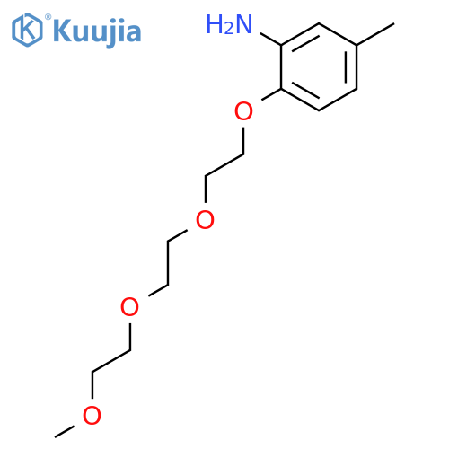 Benzenamine, 2-[2-[2-(2-methoxyethoxy)ethoxy]ethoxy]-5-methyl- structure
