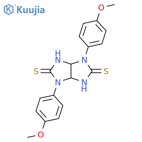 Imidazo[4,5-d]imidazole-2,5(1H,3H)-dithione,tetrahydro-1,4-bis(4-methoxyphenyl)- structure