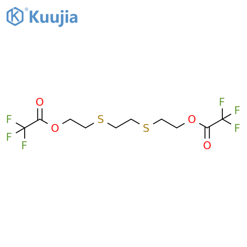 Acetic acid, 2,2,2-trifluoro-, 1,1'-[1,2-ethanediylbis(thio-2,1-ethanediyl)] ester structure