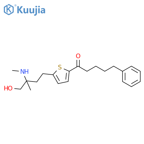 1-Pentanone, 1-[5-[4-hydroxy-3-methyl-3-(methylamino)butyl]-2-thienyl]-5-phenyl- structure