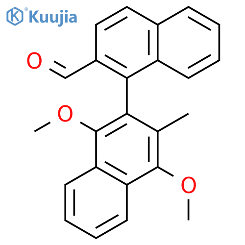 [1,2'-Binaphthalene]-2-carboxaldehyde, 1',4'-dimethoxy-3'-methyl- structure