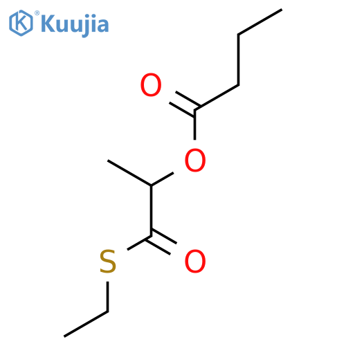 BUTANOIC ACID, 2-(ETHYLTHIO)-1-METHYL-2-OXOETHYL ESTER structure