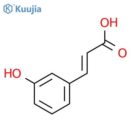 3-(3-hydroxyphenyl)prop-2-enoic acid structure