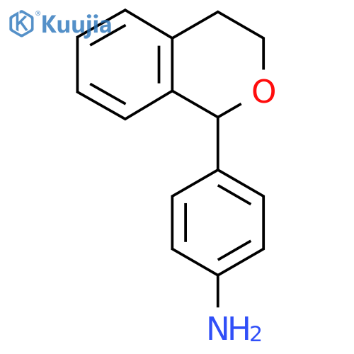 4-(3,4-dihydro-1H-2-benzopyran-1-yl)aniline structure