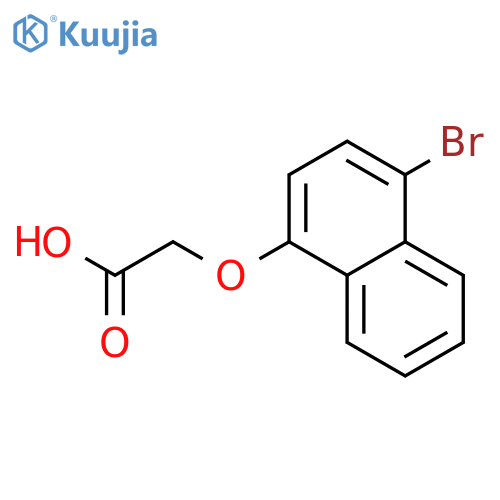 2-(4-Bromo-1-naphthyl)oxyacetic acid structure