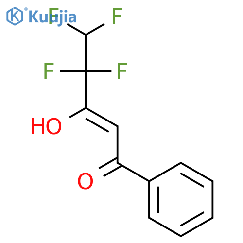 2-PENTEN-1-ONE, 4,4,5,5-TETRAFLUORO-3-HYDROXY-1-PHENYL- structure